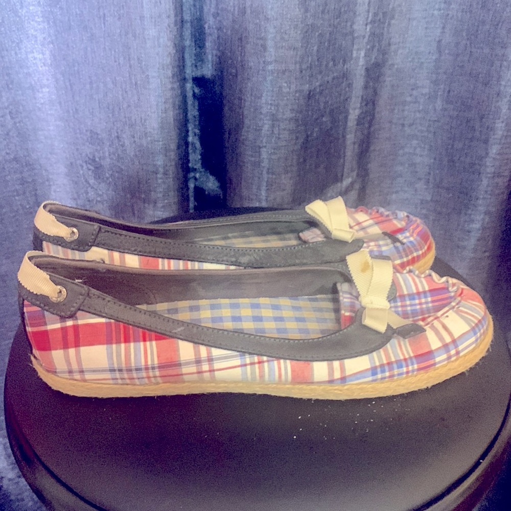Women’s Vintage Sperry Plaid Top Siders - Size 9 - Picture 3 of 11